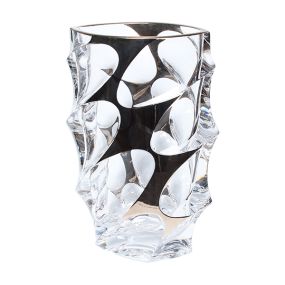 Ваза Bohemia Jihlava Calypso Platinum H28cm