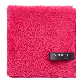 Микрофибърна кърпа за почистване на прах Velkea, 30х30 см розова