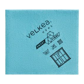 Микрофибърна кърпа за почистване на прозорци Velkea, 32х32 см синя