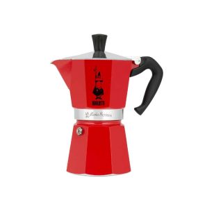 Кафеварка Moka Express Color Bialetti 3 чаши, червена
