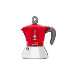 Кафеварка New Moka Bialetti 2 чаши индукционна червена