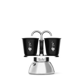 Комплект кафеварка с 2 броя чаши Set Mini Bialetti индукционна черна 