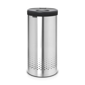 Кош за пране Brabantia 35L, Matt Steel, пластмасов капак