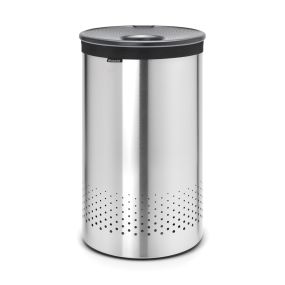 Кош за пране Brabantia 60L, Matt Steel, пластмасов капак