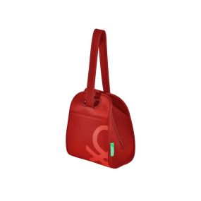 Неопренова чанта за обяд Benetton Rainbow 22.5х14х27см червена 