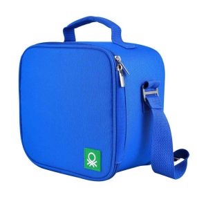 Чанта за обяд Benetton Rainbow с изолация алуминий 23х22х13.50см синя