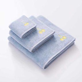 Комплект 3 кърпи за баня Benetton Fruits синьо, черешки