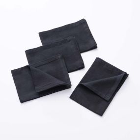 Комплект 4 броя текстилни салфетки Benetton Fw23 40х40 см черни