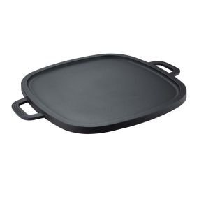 Грил плоча Bergner BBQ 43х43 см чугун, квадратна, двустранна
