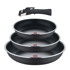 Комплект 3 тигана подвижна дръжка Bergner CLick&Cook 18/20/24 см