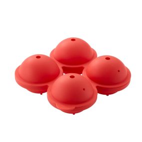Силиконова форма за лед Judge Silicone червена, топки