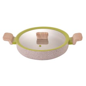 Плитка тенджера Peterhof Torino 28 cм кован алуминий, с капак