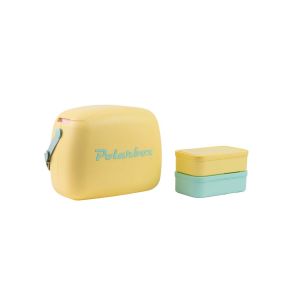 Хладилна кутия и 2 броя кутии за храна Polarbox Pop 6 л лайм