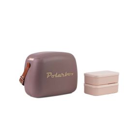 Хладилна кутия и 2 броя кутии за храна Polarbox Gold 6 л кафява
