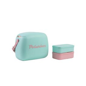 Хладилна кутия и 2 броя кутии за храна Polarbox Pop 6 л тюркоаз