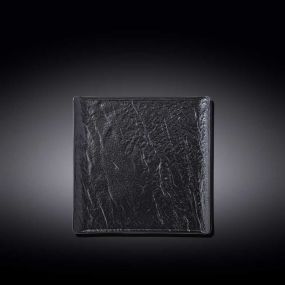Квадратно плато Wilmax SlateStone Black, 17х17 см