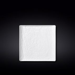 Квадратно плато Wilmax SlateStone White Matt 17х17 см