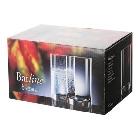 Чаши за вода Bohemia Crystal Barline 230 мл 6 броя