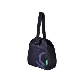 Неопренова чанта за обяд Benetton Rainbow 22.5х14х27см черна 